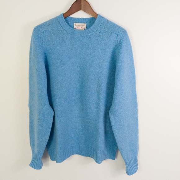 Alan Paine Other - Vintage Alan Paine Shetland Wool Sweater Blue Size 40